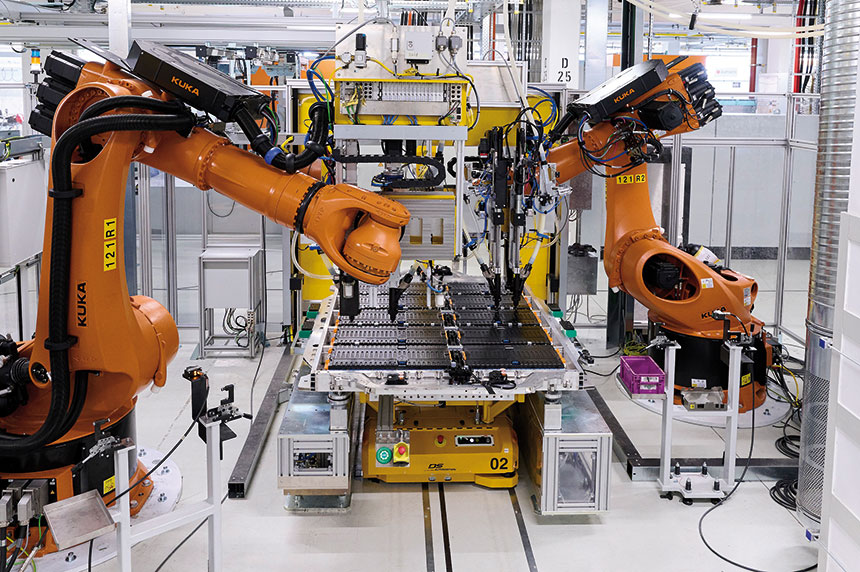 Le système BeamWatch Integrated d’Ophir assure la surveillance du faisceau laser dans la fabrication de modules de batterie chez BMW Group.