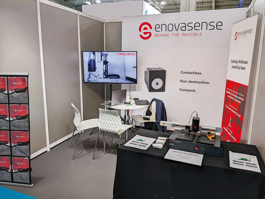 Enovasense a développé une technologie laser innovante pour mesurer l'épaisseur de tous types de revêtements (métal, céramique, peinture, polymères, colle, etc.) qu’elle a présentée à Micronora 2022.