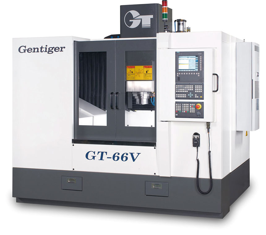 Fiable, précis et capable d’usiner à grande vitesse, le centre d’usinage GT-66V est doté d’une structure de machine à double colonne.