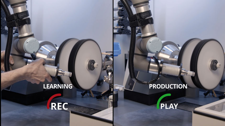 Dotée d’un moteur C5100 et d’un robot collaboratif UR 3 e-series d’Universal Robots, la C710 se distingue par sa simplicité d'utilisation et ses performances hors normes. Source : Crevoisier