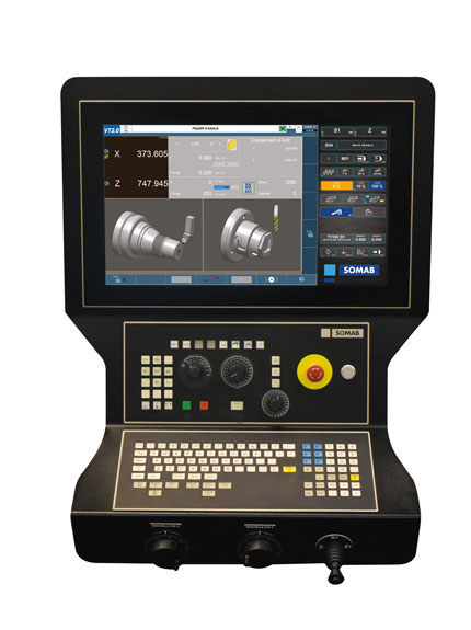 Fruit de plus de dix années de co-développement avec FAGOR Automation, cette commande numérique est adaptée à l’usinage unitaire ou en petites et moyennes séries, de pièces à fortes valeurs ajoutées. Source : Somab