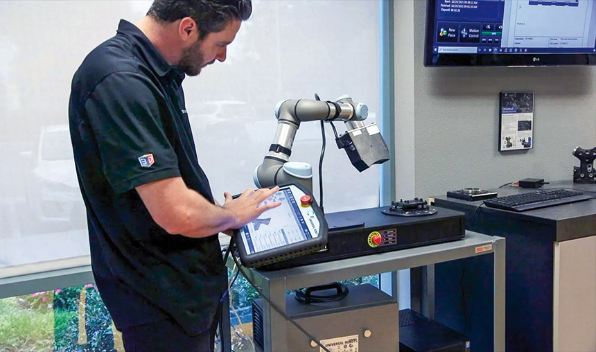 Spécialiste de l’automatisation du contrôle qualité, 3D Infotech propose des installations robotiques mobiles clés en main dotées d’une grande variété de scanners 3D et de caméras 2D. Source : 3D Infotech