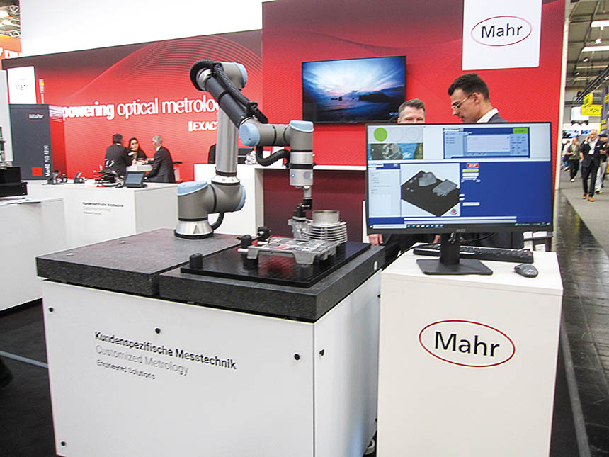 Les solutions sur-mesure robotisées s’imposent dans les usines. Ici, une installation proposée par Mahr. Source : Mirel Scherer