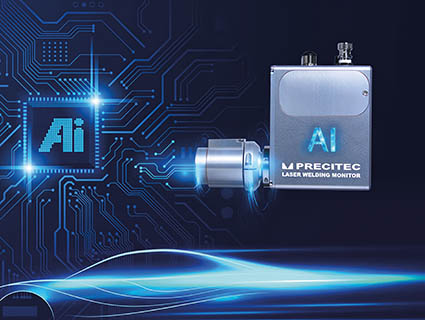 Le système Laser Welding Monitor LWM utilise l’intelligence artificielle (IA) pour améliorer l'analyse des émissions de soudage laser. Source : Precitec