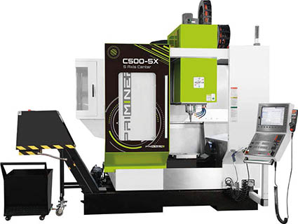 Le centre d’usinage 5 axes C500 de Priminer a été équipé avec le système à ultrasons VibroCut. Polyvalent et modulaire, ce dernier améliore l’efficacité de différents procédés d’usinage (tournage, fraisage, rectification, perçage, soudage par friction, etc.). Source : Priminer