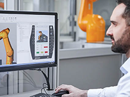 De la conception à l'optimisation en passant par la simulation et la mise en production, cette suite logicielle améliore les applications robotiques. Source : Stäubli