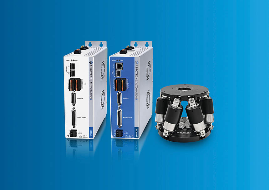 La combinaison du logiciel Automation1, de la communication HyperWire et des modèles HXA4 et iHXA4 permet d'intégrer directement les hexapodes dans les processus automatisés. La coordination des mouvements complexes devient plus simple, plus fiable et plus rentable. Source : Aerotech