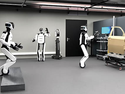 Hexagon a intégré des mesures de précision, la fusion de capteurs multimodaux, l'intelligence spatiale 3D, des actionneurs haute performance et le contrôle de mouvement basé sur l'Intelligence Artificielle pour transformer le potentiel des humanoïdes en solutions opérationnelles industrielles. Source : Hexagon