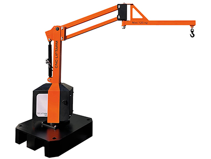 Actifive Concept intervient dans les secteurs du luxe, du médical, de l’automobile, de la mécanique, de l’industrie et de l’aéronautique. Ici, le bras de levage ergonomique CNC LiftArm, une solution adaptée au chargement et déchargement de pièces lourdes ou de montages d’usinage des machines CNC. Source : Actifive Concept