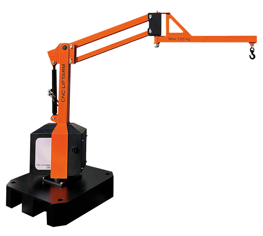 Actifive Concept intervient dans les secteurs du luxe, du médical, de l’automobile, de la mécanique, de l’industrie et de l’aéronautique. Ici, le bras de levage ergonomique CNC LiftArm, une solution adaptée au chargement et déchargement de pièces lourdes ou de montages d’usinage des machines CNC. Source : Actifive Concept