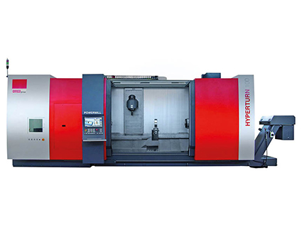 Le centre de tournage HYPERTURN 100 POWERMILL est conçu pour l’usinage de pièces complexes de grande taille. Source : Mactech
