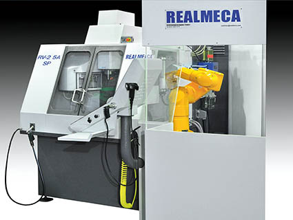 Realmeca équipe les ateliers de fabrication dans les secteurs de l’horlogerie, joaillerie, optique, médical, micromécanique, électronique, aérospatial et automobile. Source : Realmeca